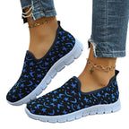 Damen Slip-On Sneakers mit modischem Sternenmuster R&B
