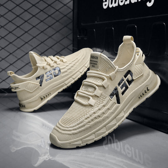 Damen Sportliche Laufsneaker mit atmungsaktiver Mesh-Oberfläche und rutschfester Sohle R&B