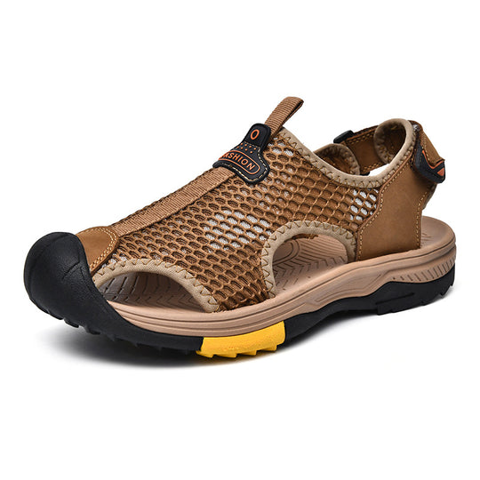 Herren Atmungsaktive Outdoor-Sandalen mit rutschfester Sohle und verstellbarem Riemen R&B