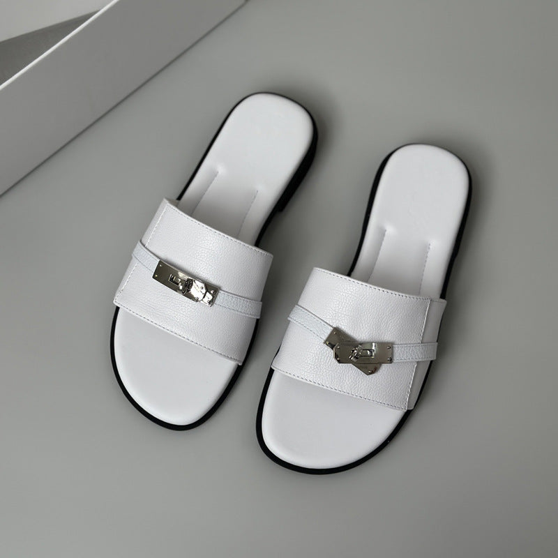 Damen Elegante und bequeme Sandalen mit modischem Schnallen-Detail