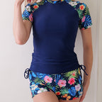 Damen Surf-Anzug mit floralem Design und modischen Akzenten R&B