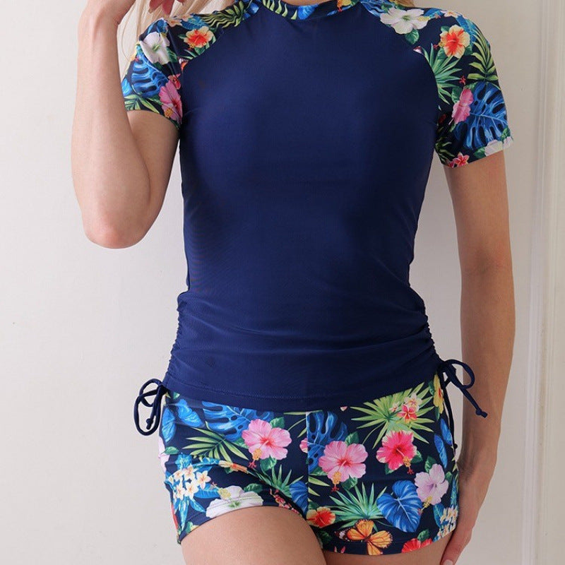 Damen Surf-Anzug mit floralem Design und modischen Akzenten R&B