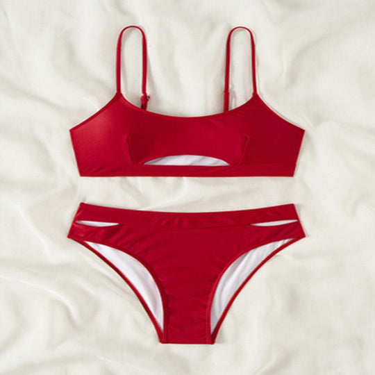 Damen Bikini-Set mit innovativem Ausschnitt und hohem Beinausschnitt R&B