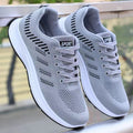Damen Sportliche Schnür-Sneakers mit atmungsaktiver Mesh-Oberfläche und dämpfender Sohle R&B