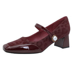 Damen elegante Ballerinas mit besonderem Riemen und dekorativem Detail