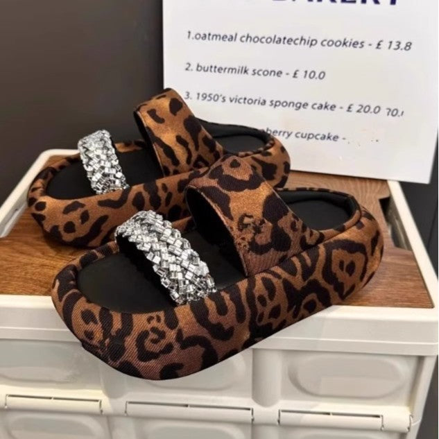 Damen modische Clogs mit eleganter Glitzerapplikation und bequemer Sohle R&B