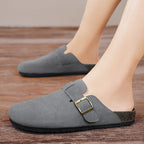 Damen elegante Clogs mit verstellbarem Riemen und rutschfester Sohle R&B