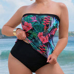 Damen Tankini-Set mit floralem Muster und komfortablem Schnitt R&B