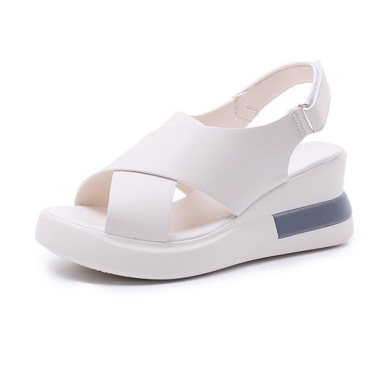 Damen Wedge-Sandalen mit elegantem Riemen und komfortabler Fußbettgestaltung R&B