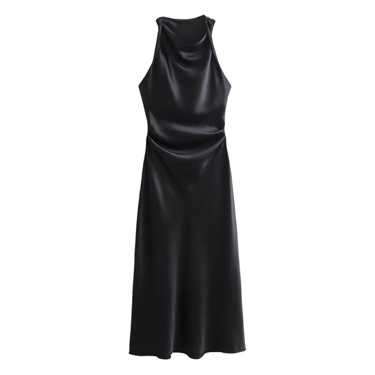 Damen elegantes Sommerkleid mit fließendem Schnitt und charmanten Rüschendetails R&B