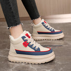 Damen High-Top Sneakers mit kuscheligem Innenfutter und rutschfester Sohle R&B