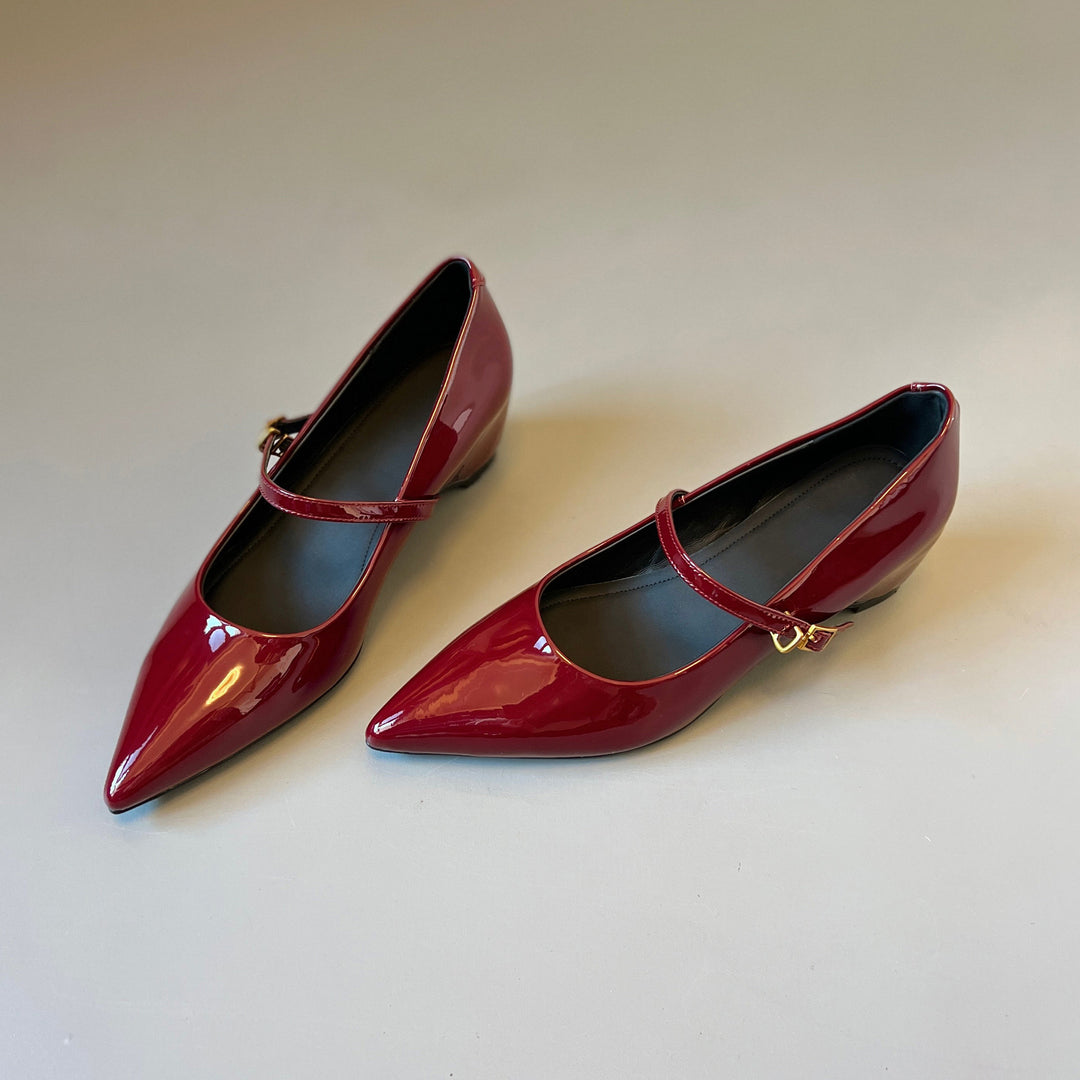 Damen Mary Jane Pumps mit schickem Riemchen R&B