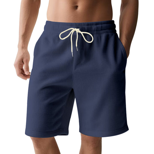 Herren nan knielange Bermudashorts mit elastischem Bund Kordelzug und Seitentaschen R&B