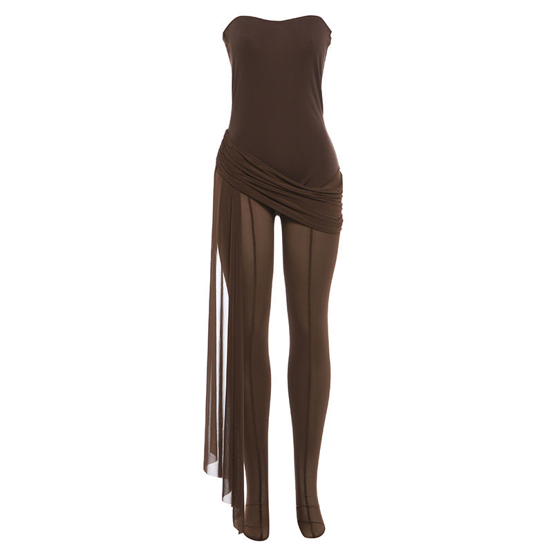 Damen Korsett Kleid mit Raffung und figurbetontem Design R&B