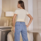 Damen elegantes Spitzenoberteil R&B