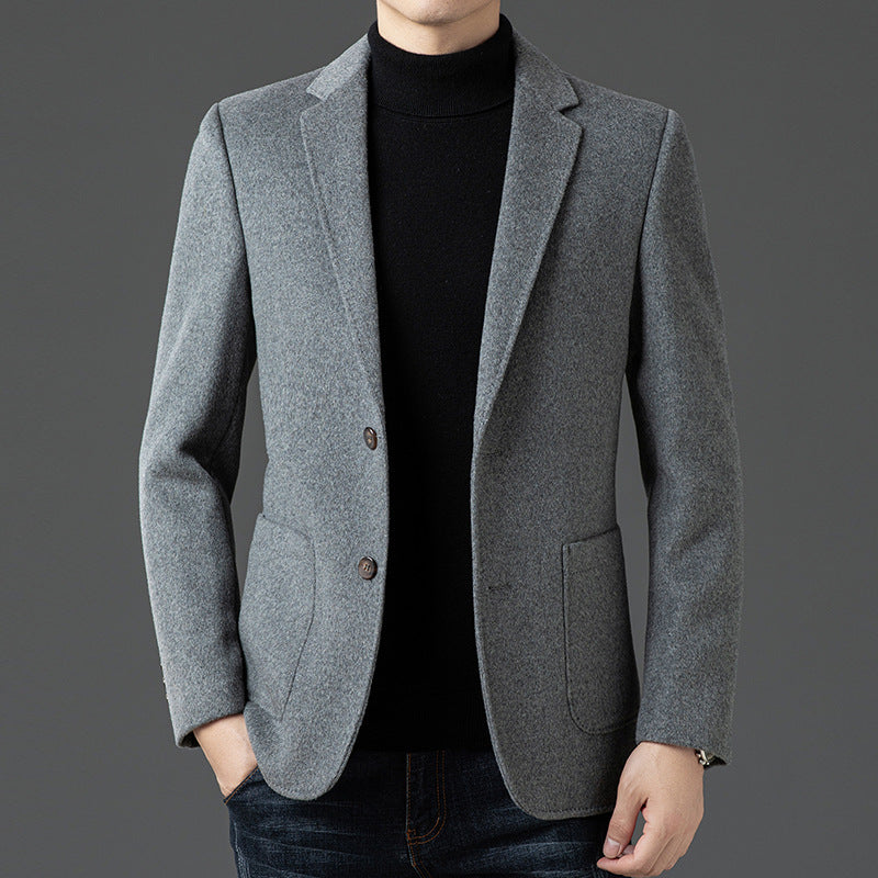 R&B | Wolle Slim Fit Reverskragen Zwei Knopf Business Lässig