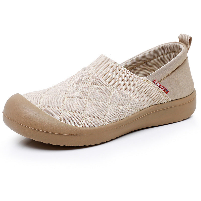 Damen Bequeme Slip-On Freizeitschuhe mit elastischem Bündchen R&B