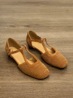 Damen Sling-Ballerinas mit raffinierten Riemen und hochwertiger Veloursoberfläche R&B