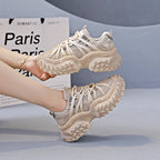 Damen Sportliche Freizeitsneaker mit innovativem Schnürsystem und rutschfester Sohle R&B