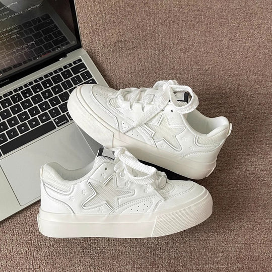 Damen Sportliche Sneakers mit einzigartigem Sternenmotiv und bequemem Futter R&B
