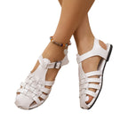 Damen Geflochtene Sandalen mit regulierbarem Riemen R&B