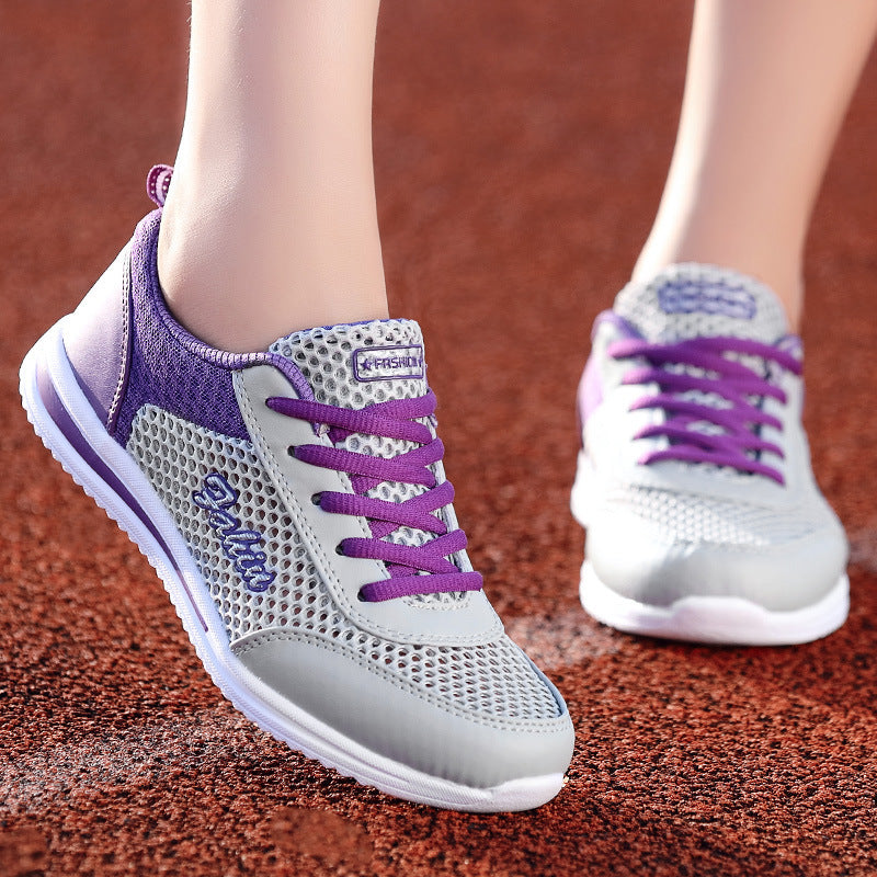 Damen Lauf-Sneaker mit atmungsaktivem Mesh-Obermaterial und bequemer Dämpfung R&B