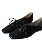 Damen elegante Slip-On Ballerinas mit kunstvollem Riemendetail