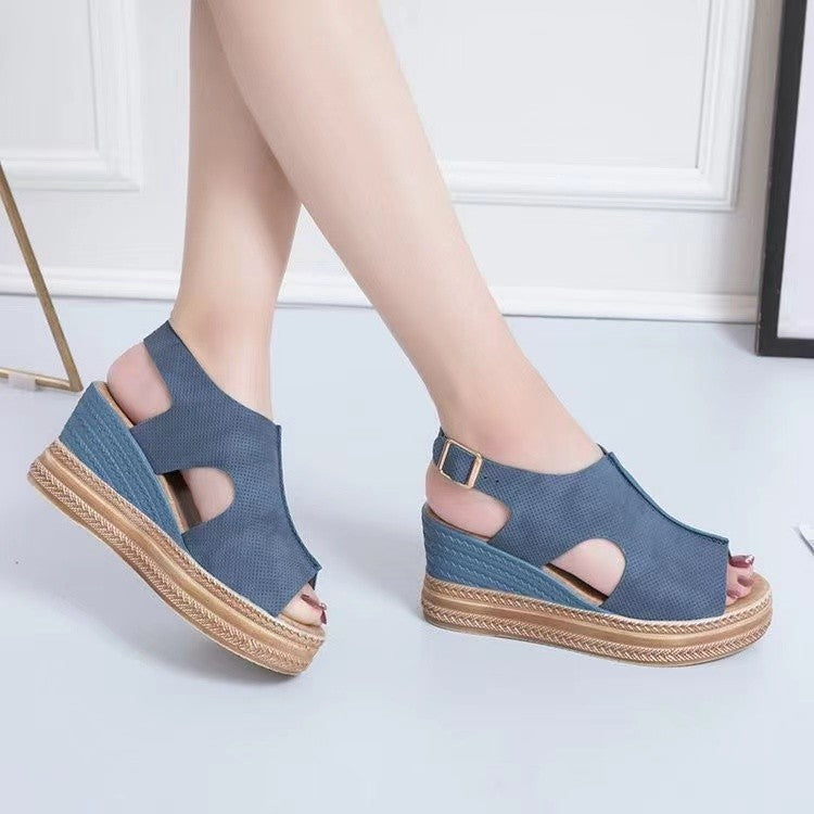 Damen Plattform Sandalen