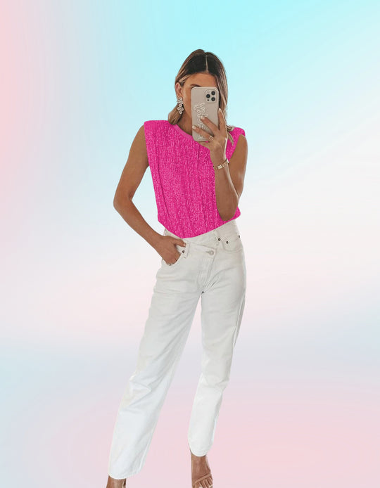 Damen Elegantes Crop-Top mit strukturiertem Design und weitgeschnittenem Schnitt R&B