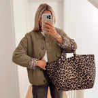 Damen Steppjacke mit praktischen Taschen und dekorativem Knopfverschluss R&B