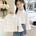 Mädchen Bluse mit Rüschendetails und Schleifen R&B
