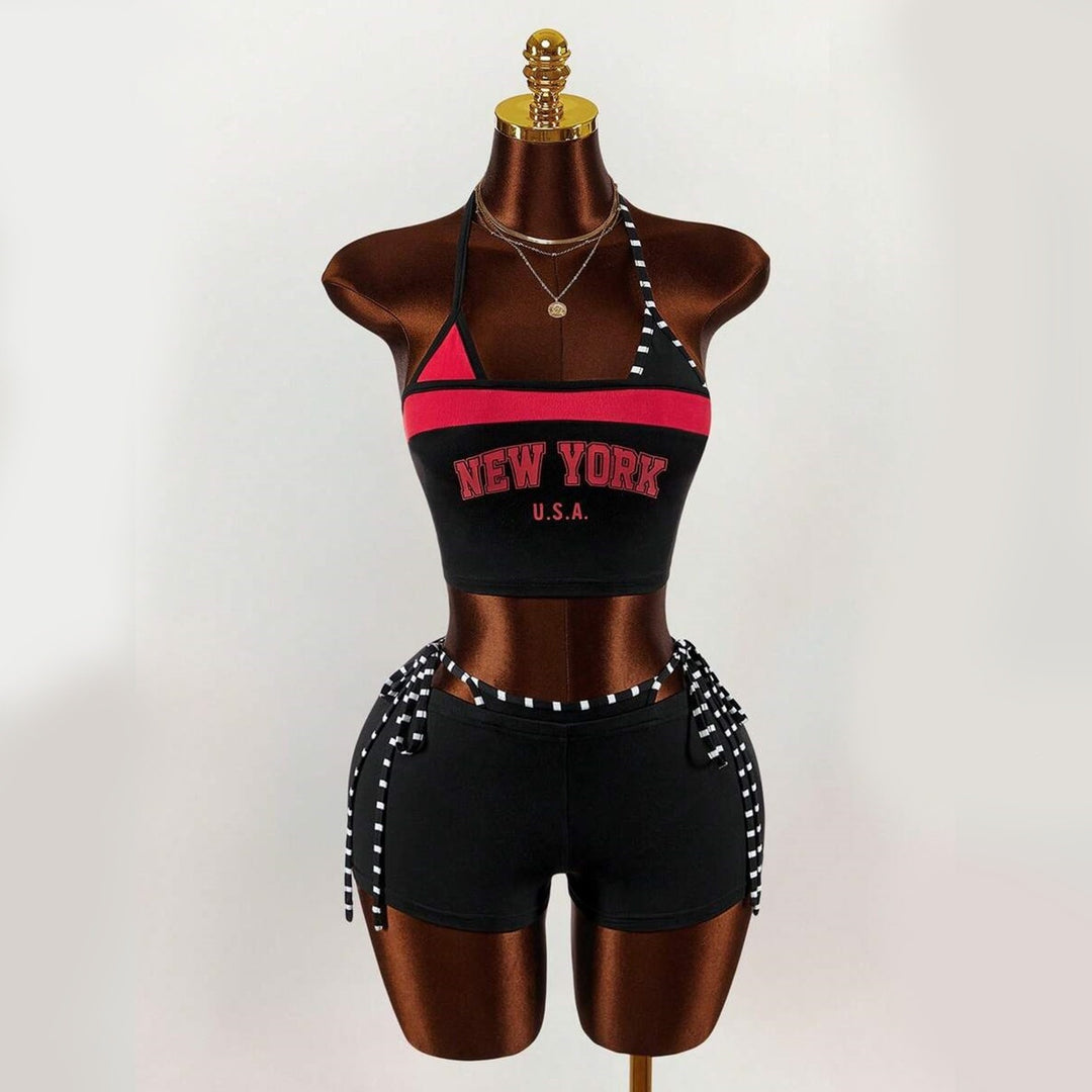 Damen Sportliches Oberteil mit Shorts R&B