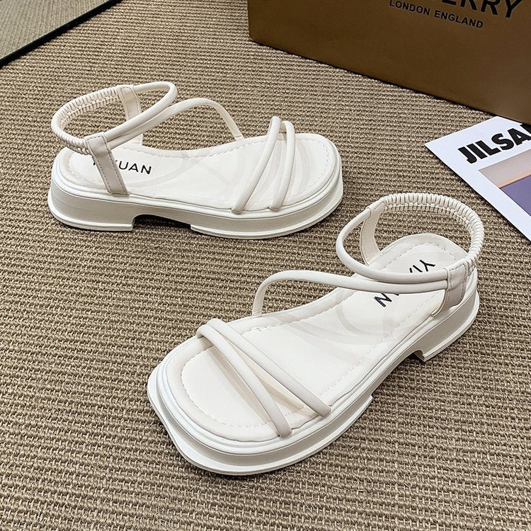 Damen Komfortable und elegante Sandalen mit flexiblem Riemendesign R&B