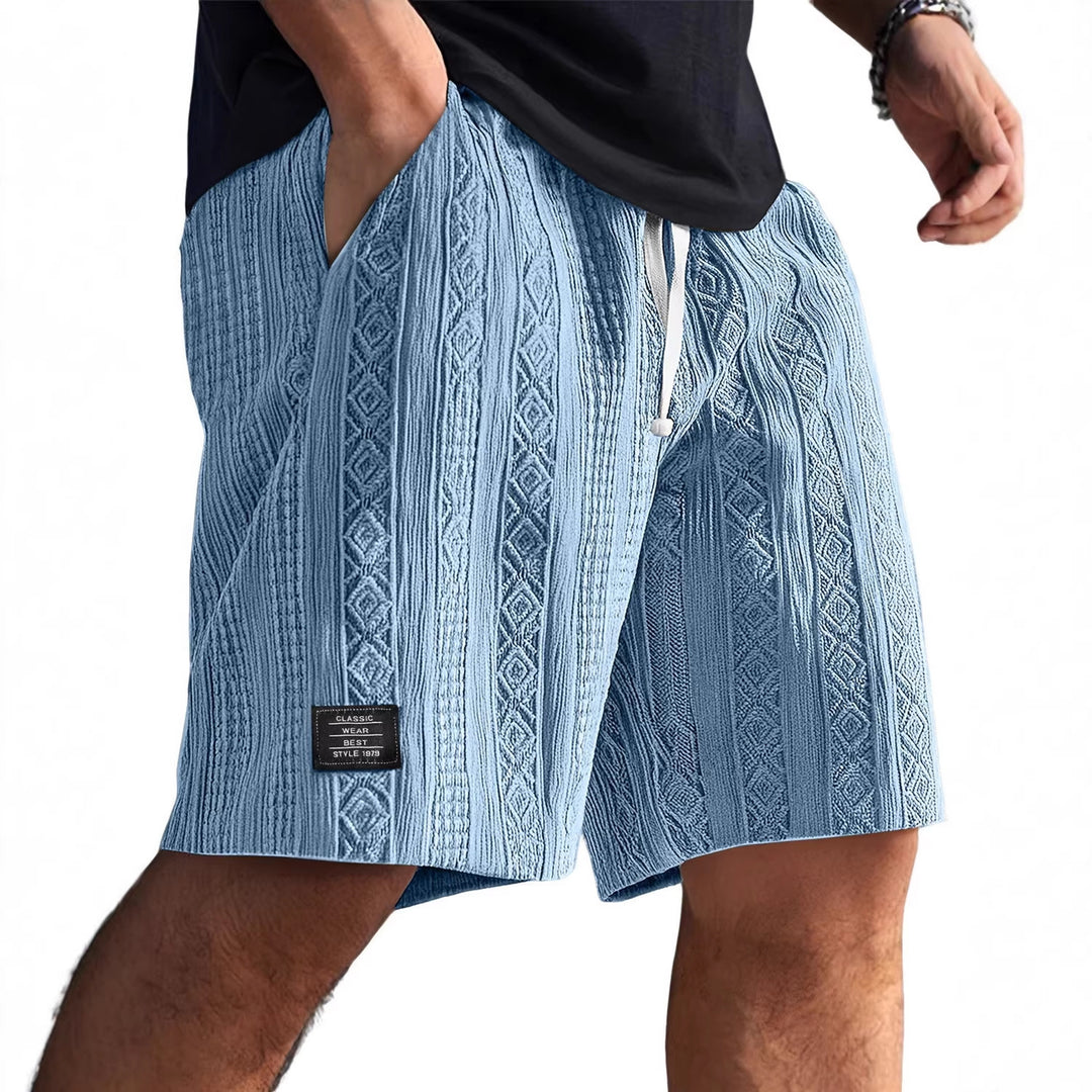 Herren Stilvolle Freizeithosen im lässigen Strickdesign R&B