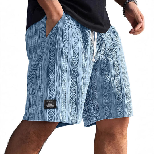 Herren Stilvolle Freizeithosen im lässigen Strickdesign R&B