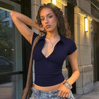 Damen Kurzärmliges Poloshirt mit taillierter Passform R&B