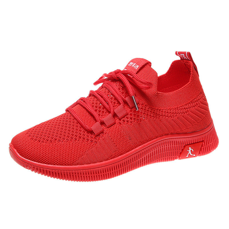 Damen Sportliche Sneaker mit atmungsaktiver Mesh-Oberfläche und elastischem Design R&B