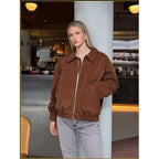 Damen lässige Echtjacke R&B