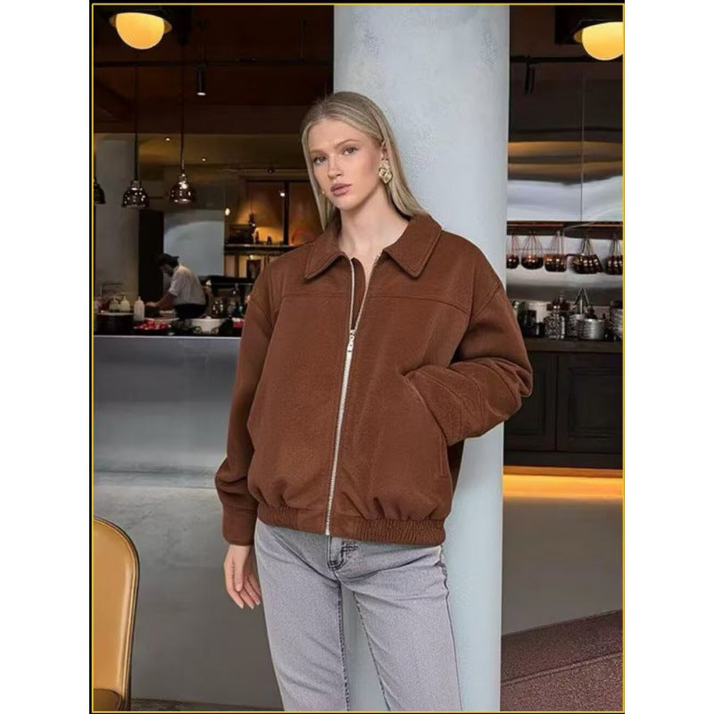 Damen lässige Echtjacke R&B