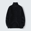 Herren warmer Rollkragenpullover aus weichem Strickstoff