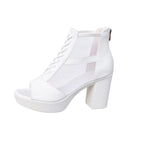 Damen Sexy High-Heels mit transparenten Einsätzen R&B