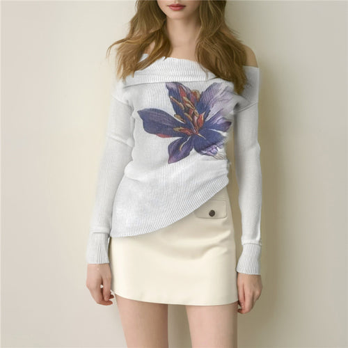 Damen Eleganter Maxirock mit floralen Akzenten und transparentem Unterstoff R&B