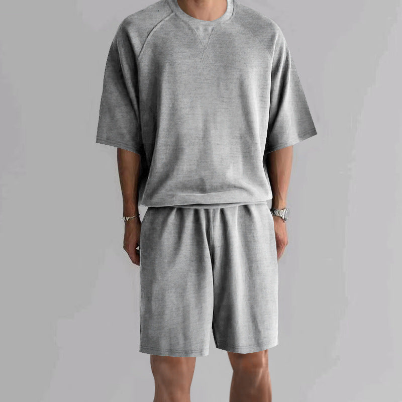 Herren funktionales Freizeit-Set aus atmungsaktivem Material mit bequemer Passform R&B