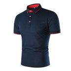 Herren Poloshirt mit kontrastierendem Kragen und atmungsaktiven Eigenschaften