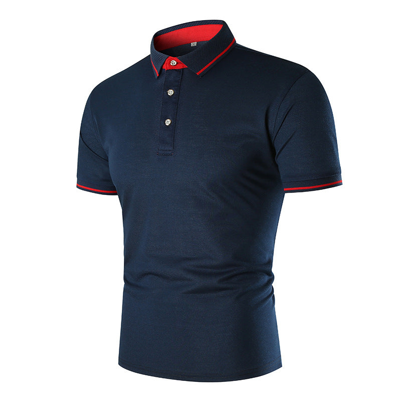Herren Poloshirt mit kontrastierendem Kragen und atmungsaktiven Eigenschaften