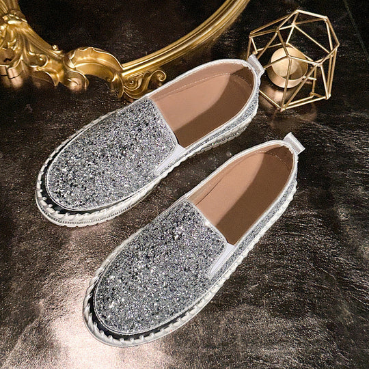 Damen Glitzernde Slip-On Sneakers mit flexiblem Sohlenprofil R&B