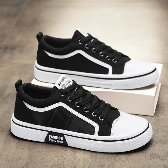 Damen Modische Low-Top Sneakers mit grafischen Akzenten R&B