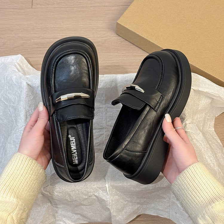 Damen modische Chunky Slipper mit eleganter Schnallenverzierung R&B