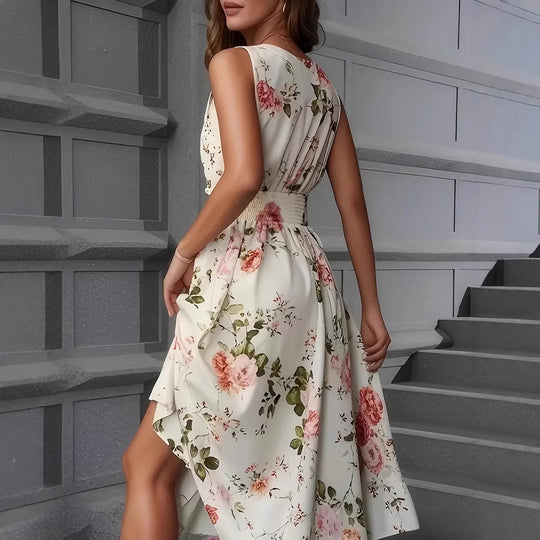 Damen Verspieltes A-Linien Kleid mit floralen Details R&B
