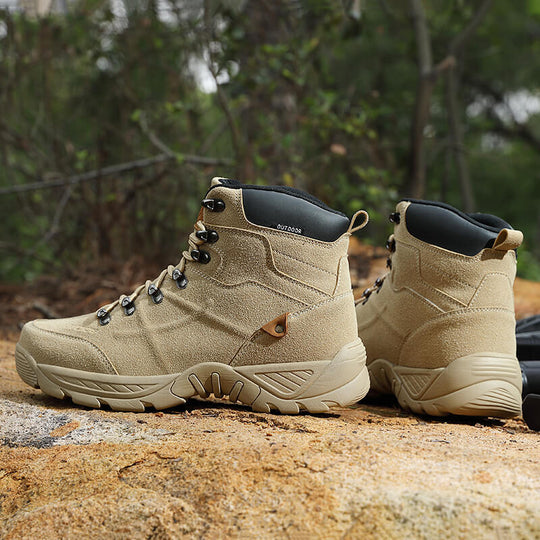 Herren Wetterschutz Stiefel mit verstärktem Knöchelschutz und rutschfester Sohle R&B